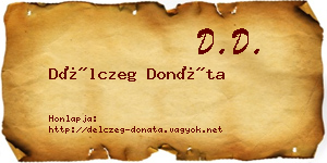 Délczeg Donáta névjegykártya